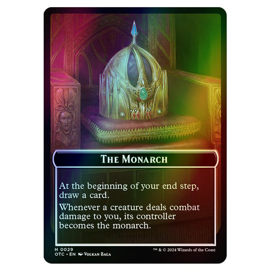 Magic The Gathering - Outlaws of Thunder Junction - Commander Tokens - The Monarch - 0029 (Foil)