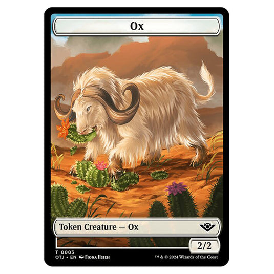 Magic The Gathering - Outlaws of Thunder Junction Tokens - Ox - 0003
