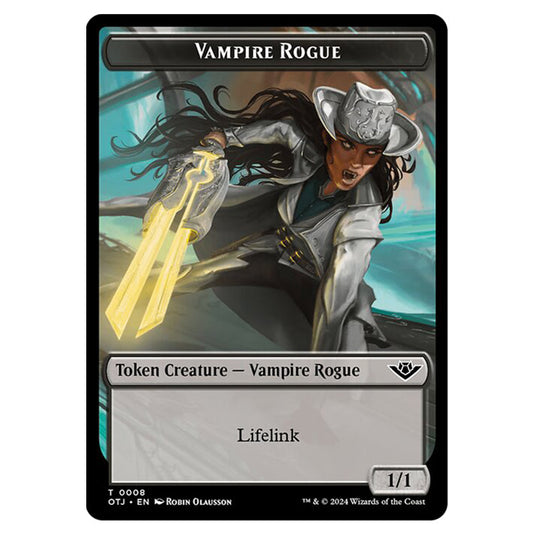 Magic The Gathering - Outlaws of Thunder Junction Tokens - Vampire Rogue - 0008