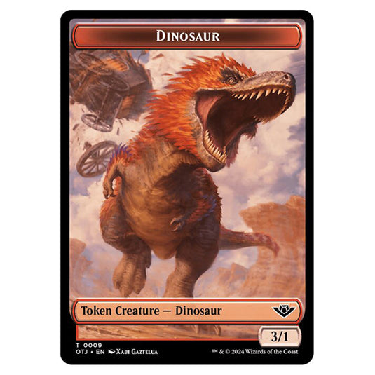 Magic The Gathering - Outlaws of Thunder Junction Tokens - Dinosaur - 0009