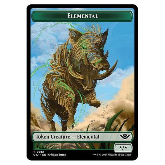 Magic The Gathering - Outlaws of Thunder Junction Tokens - Elemental - 0012