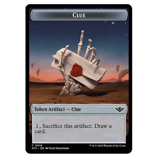 Magic The Gathering - Outlaws of Thunder Junction Tokens - Clue - 0016