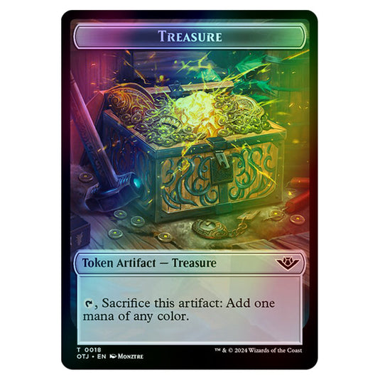 Magic The Gathering - Outlaws of Thunder Junction Tokens - Treasure - 0018 (Foil)