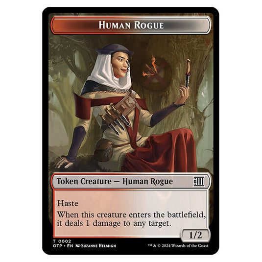 Magic The Gathering - Outlaws of Thunder Junction - Breaking News Tokens - Human Rogue - 0002