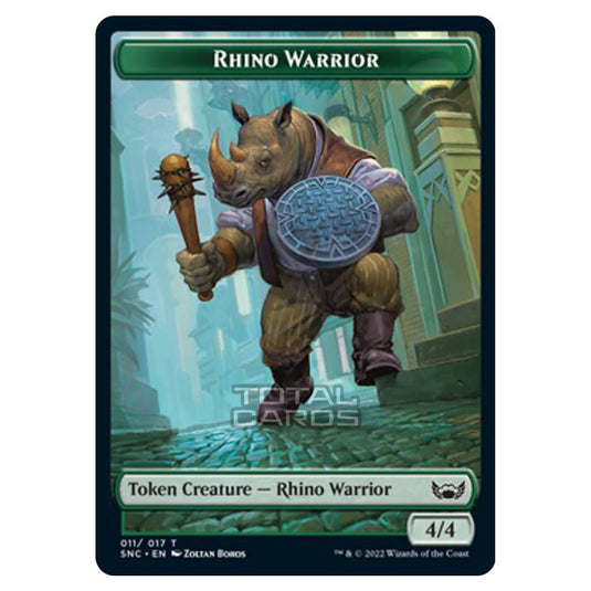 Magic The Gathering - Streets of New Capenna - Tokens - Rhino Warrior - 11/17