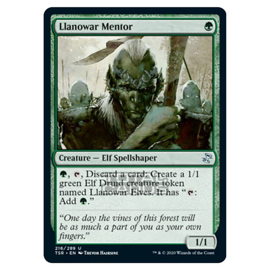 Magic The Gathering - Time Spiral Remastered - Llanowar Mentor - 216/289