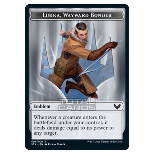 Magic The Gathering - Strixhaven - School of Mages - Lukka, Wayward Bonder Emblem - 8/9