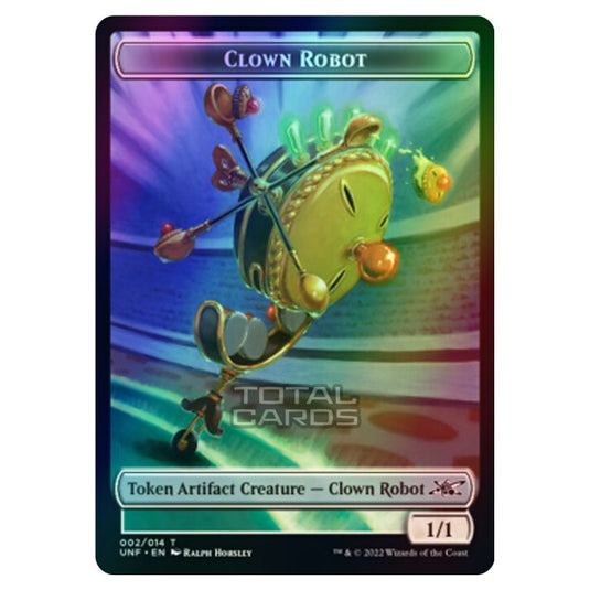Magic The Gathering - Unfinity - Tokens - Clown Robot - 2/14 (Foil)