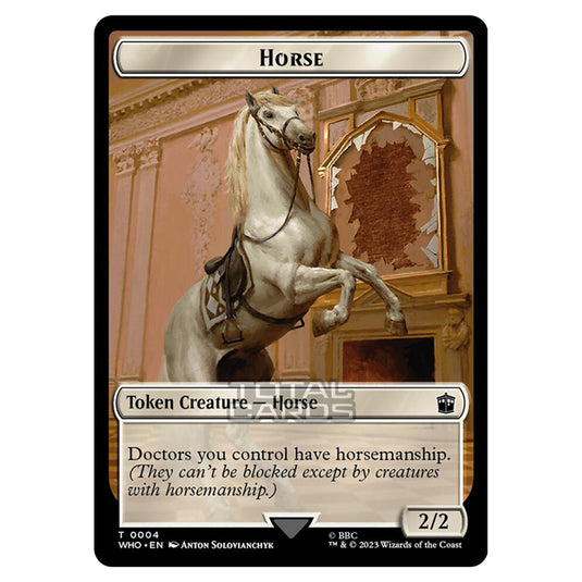 Magic The Gathering - Universes Beyond - Doctor Who - Tokens - Horse - 0004