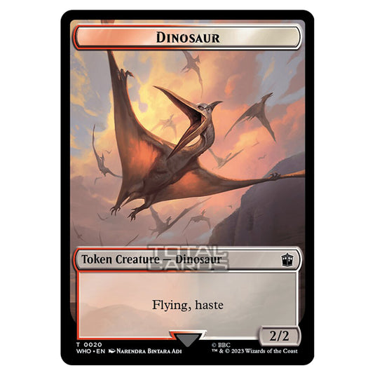 Magic The Gathering - Universes Beyond - Doctor Who - Tokens - Dinosaur - 0020