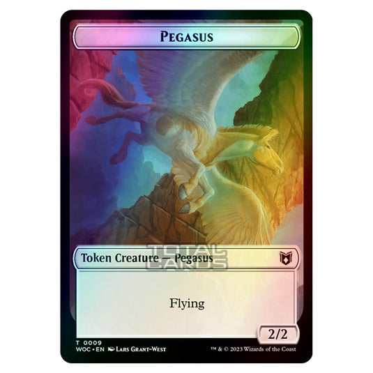 Magic The Gathering - Wilds of Eldraine - Commander Tokens - Pegasus - 0009 (Foil)