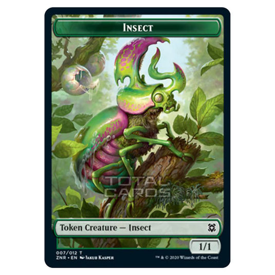 Magic The Gathering - Zendikar Rising - Tokens - Insect - 7/12