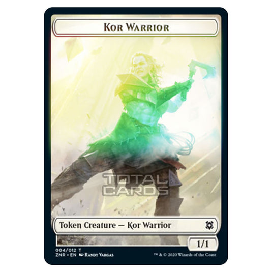 Magic The Gathering - Zendikar Rising - Tokens - Kor Warrior - 4/12 (Foil)