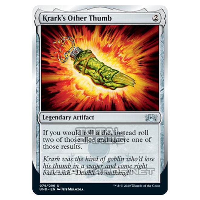 Magic The Gathering - Unsanctioned - Krark's Other Thumb - 79/96 Magic The Gathering - Unsanctioned - Krark's Other Thumb - 79/96