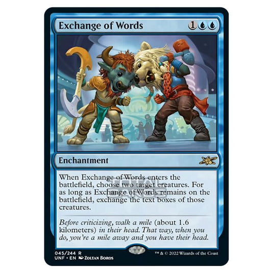 Magic The Gathering - Unfinity - Exchange of Words - 045/244