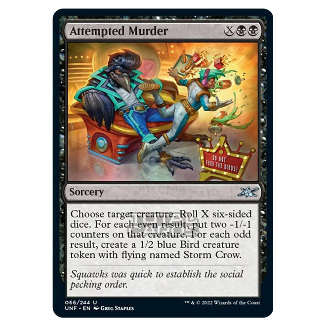 Magic The Gathering - Unfinity - Attempted Murder - 066/244