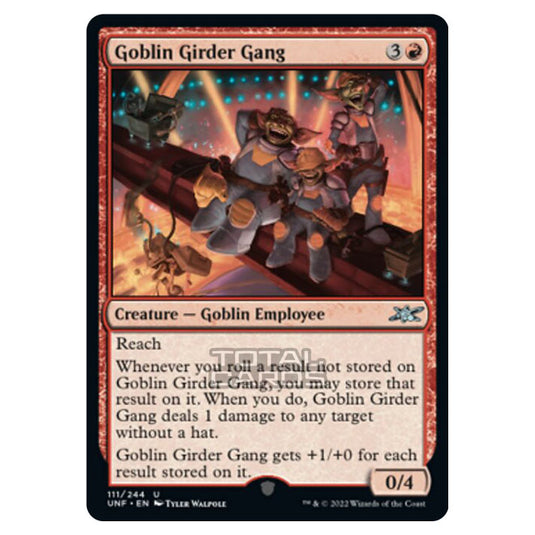Magic The Gathering - Unfinity - Goblin Girder Gang - 111/244