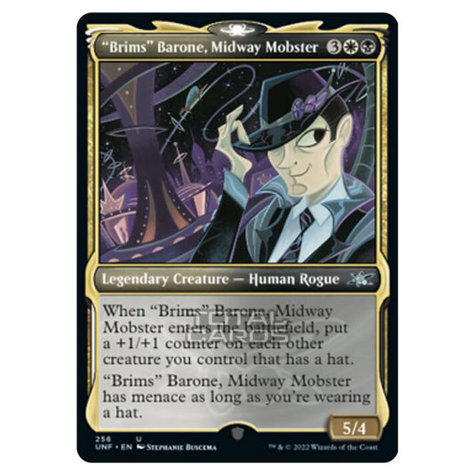 Magic The Gathering - Unfinity - Brims Barone, Midway Mobster (Showcase Card) - 256/244