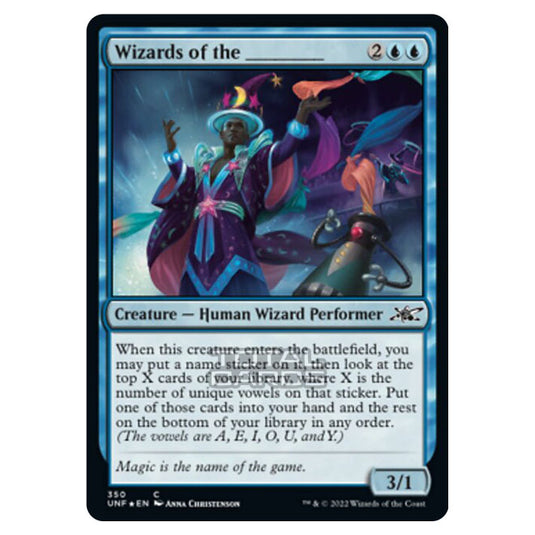 Magic The Gathering - Unfinity - Wizards of the _____ (Galaxy Foil) - 350/244