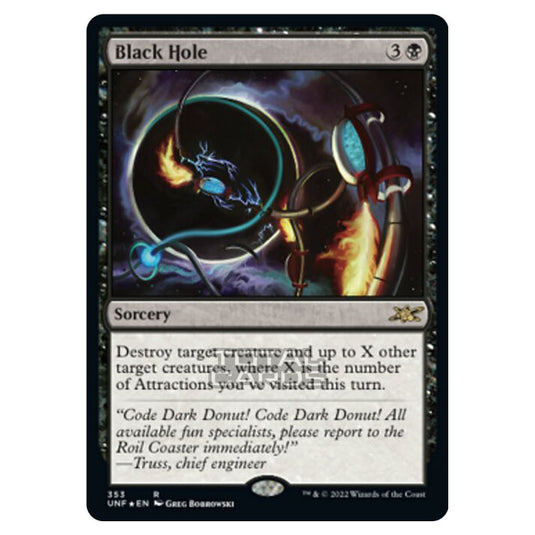Magic The Gathering - Unfinity - Black Hole (Galaxy Foil) - 353/244