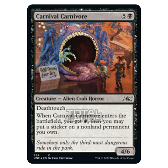 Magic The Gathering - Unfinity - Carnival Carnivore (Galaxy Foil) - 354/244