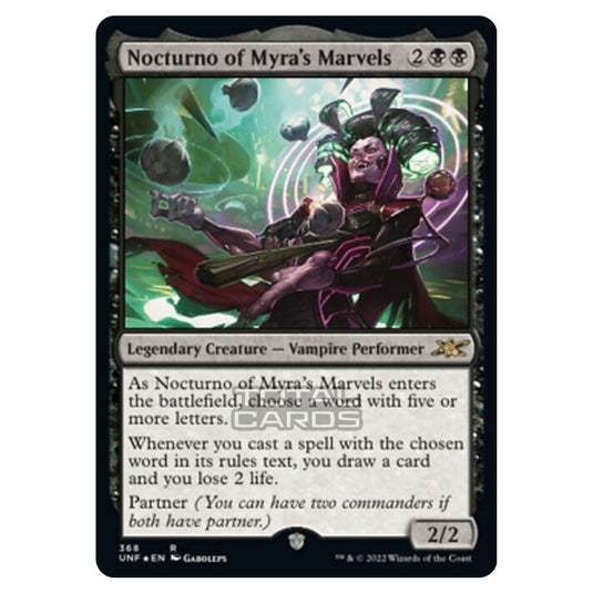 Magic The Gathering - Unfinity - Nocturno of Myra's Marvels (Galaxy Foil) - 368/244