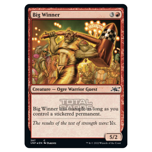 Magic The Gathering - Unfinity - Big Winner (Galaxy Foil) - 387/244