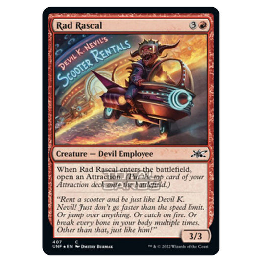 Magic The Gathering - Unfinity - Rad Rascal (Galaxy Foil) - 407/244