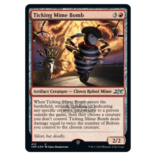 Magic The Gathering - Unfinity - Ticking Mime Bomb (Galaxy Foil) - 410/244