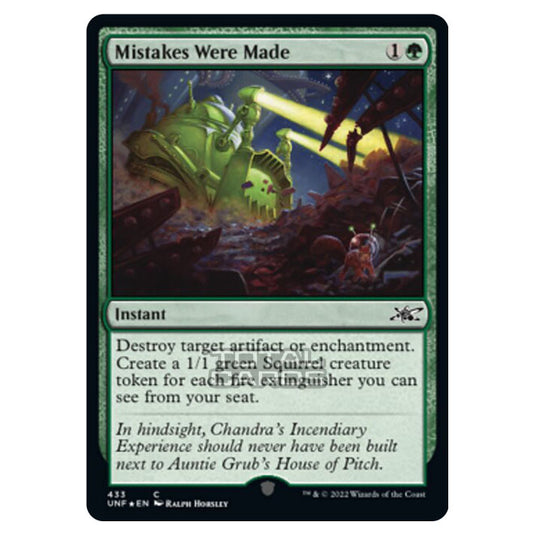 Magic The Gathering - Unfinity - Mistakes Were Made (Galaxy Foil) - 433/244