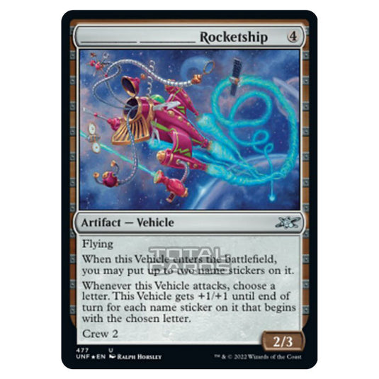 Magic The Gathering - Unfinity - _____ _____ Rocketship (Galaxy Foil) - 477/244