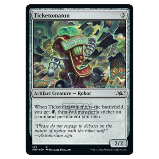 Magic The Gathering - Unfinity - Ticketomaton (Galaxy Foil) - 481/244