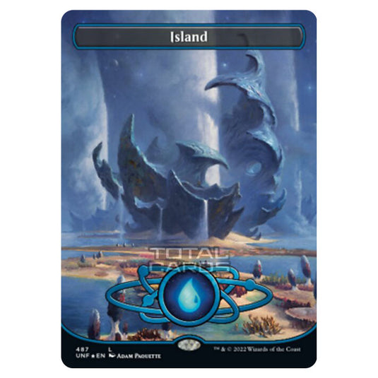 Magic The Gathering - Unfinity - Island (Galaxy Foil) - 487/244