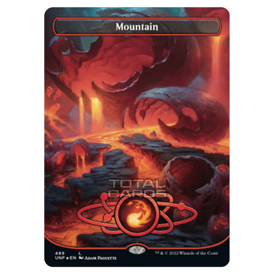 Magic The Gathering - Unfinity - Mountain (Galaxy Foil) - 489/244