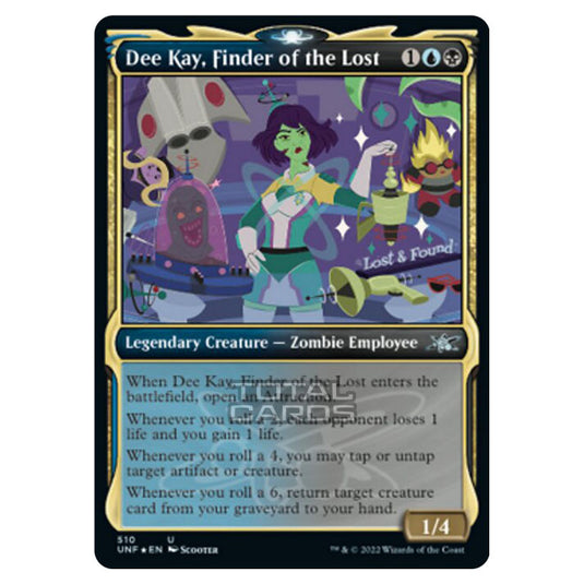 Magic The Gathering - Unfinity - Dee Kay, Finder of the Lost (Galaxy Foil) - 510/244