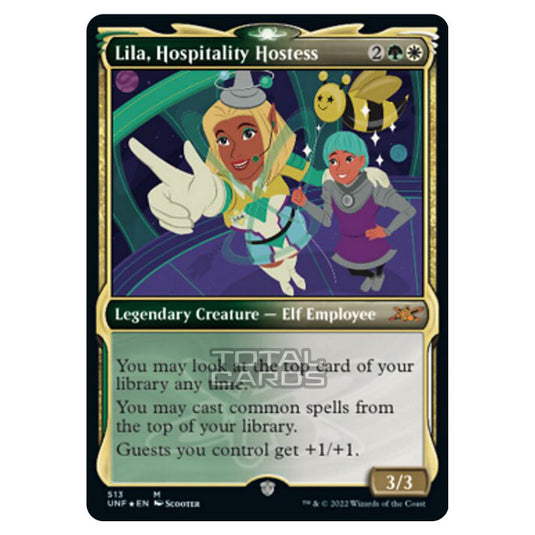 Magic The Gathering - Unfinity - Lila, Hospitality Hostess (Galaxy Foil) - 513/244