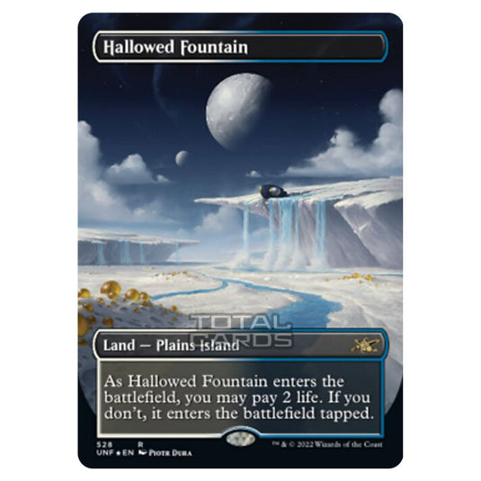 Magic The Gathering - Unfinity - Hallowed Fountain (Galaxy Foil) - 528/244
