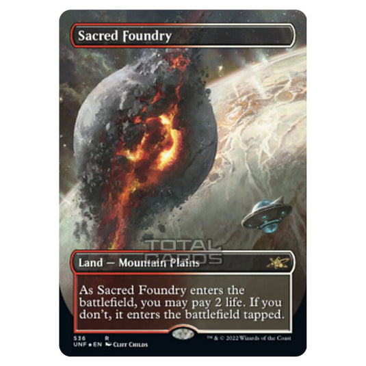 Magic The Gathering - Unfinity - Sacred Foundry (Galaxy Foil) - 536/244