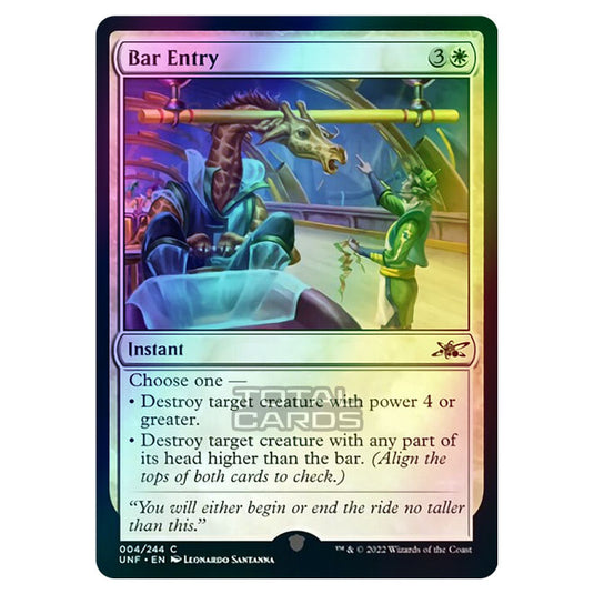 Magic The Gathering - Unfinity - Bar Entry - 004/244 (Foil)