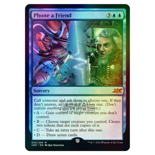 Magic The Gathering - Unfinity - Phone a Friend - 055/244 (Foil)