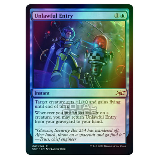 Magic The Gathering - Unfinity - Unlawful Entry - 062/244 (Foil)