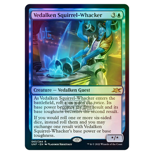 Magic The Gathering - Unfinity - Vedalken Squirrel-Whacker - 063/244 (Foil)