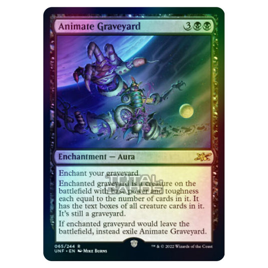 Magic The Gathering - Unfinity - Animate Graveyard - 065/244 (Foil)