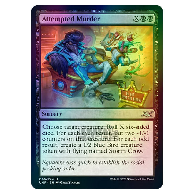 Magic The Gathering - Unfinity - Attempted Murder - 066/244 (Foil)