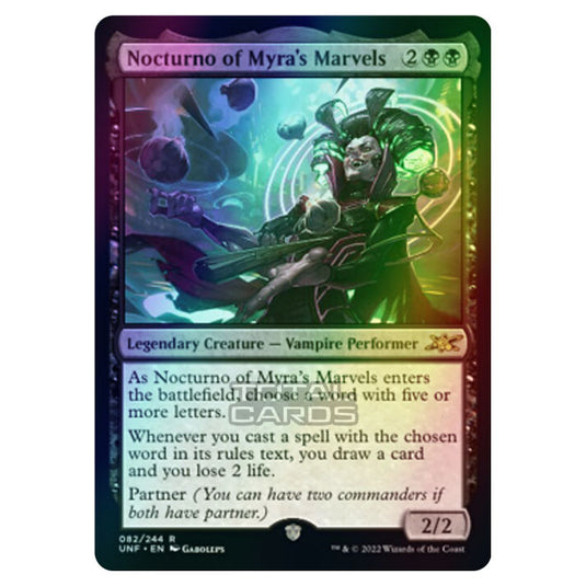 Magic The Gathering - Unfinity - Nocturno of Myra's Marvels - 082/244 (Foil)