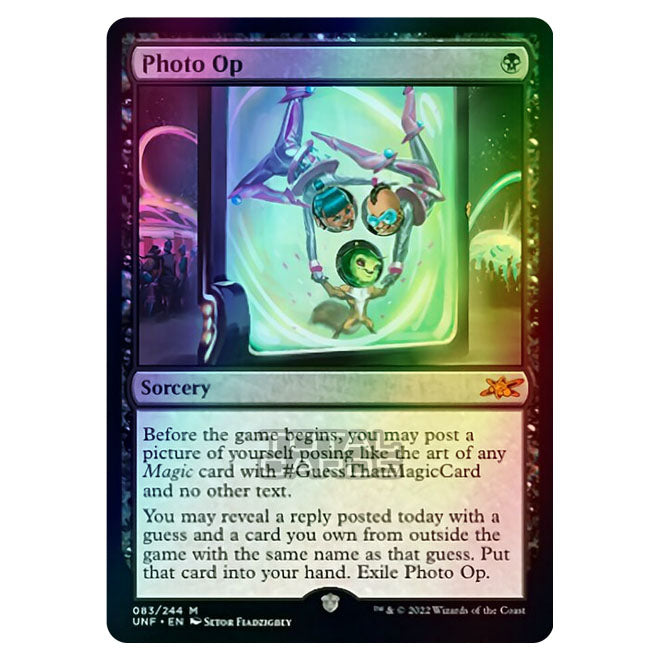 Magic The Gathering - Unfinity - Photo Op - 083/244 (Foil) Magic The Gathering - Unfinity - Photo Op - 083/244 (Foil)