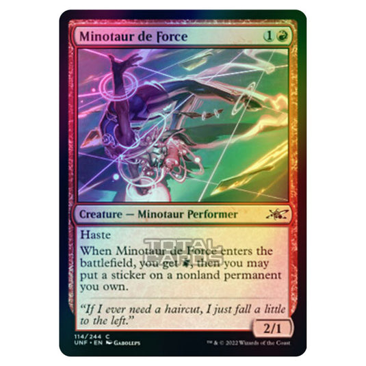 Magic The Gathering - Unfinity - Minotaur de Force - 114/244 (Foil)