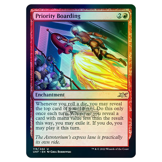 Magic The Gathering - Unfinity - Priority Boarding - 119/244 (Foil)