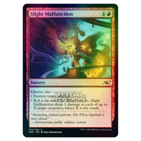Magic The Gathering - Unfinity - Slight Malfunction - 123/244 (Foil)