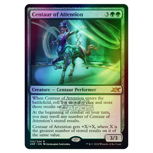 Magic The Gathering - Unfinity - Centaur of Attention - 132/244 (Foil)